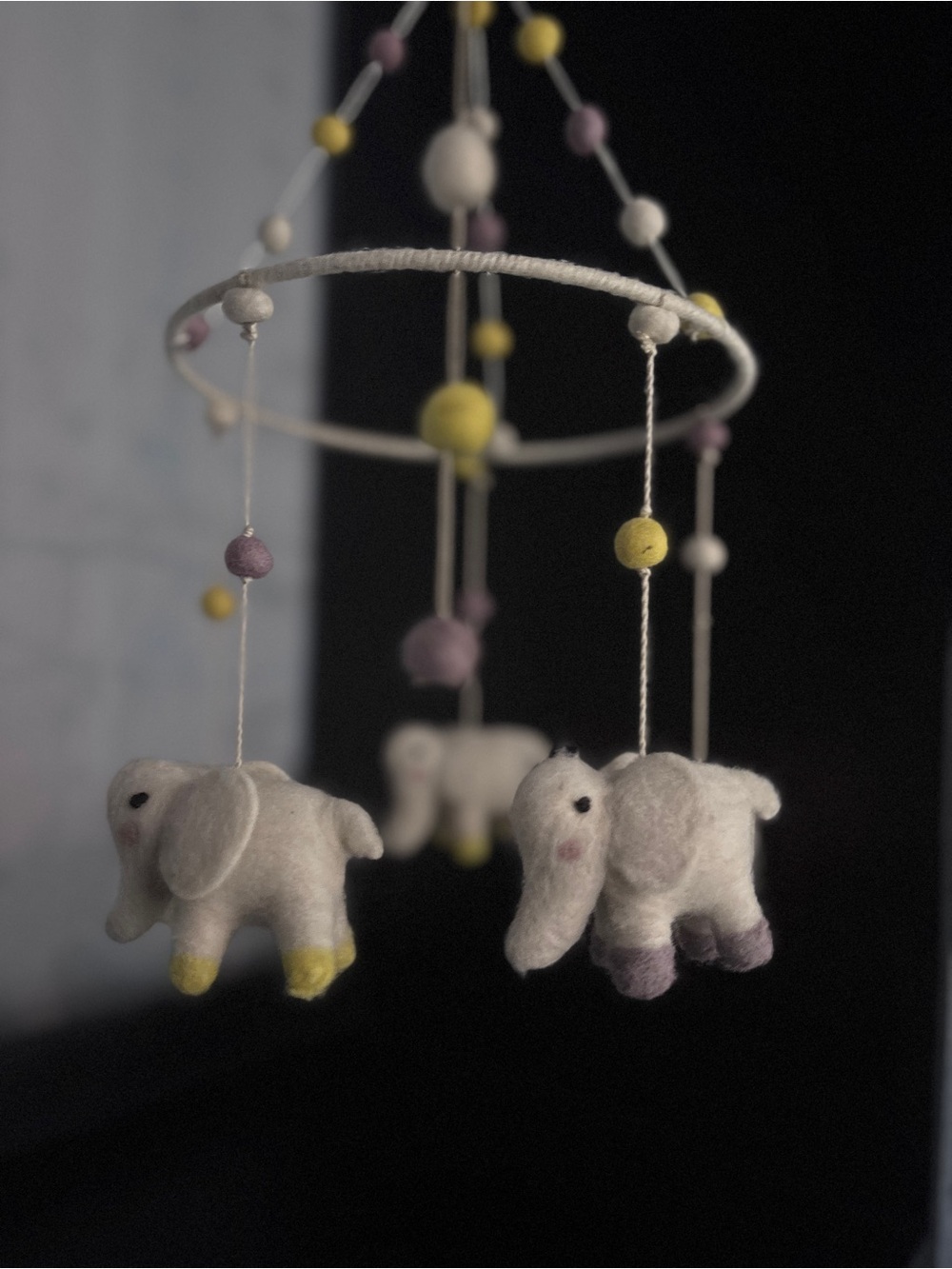 Pehr Felted Elephant Baby Mobile